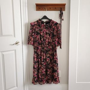 [Chetta B] Floral Dress with Tie